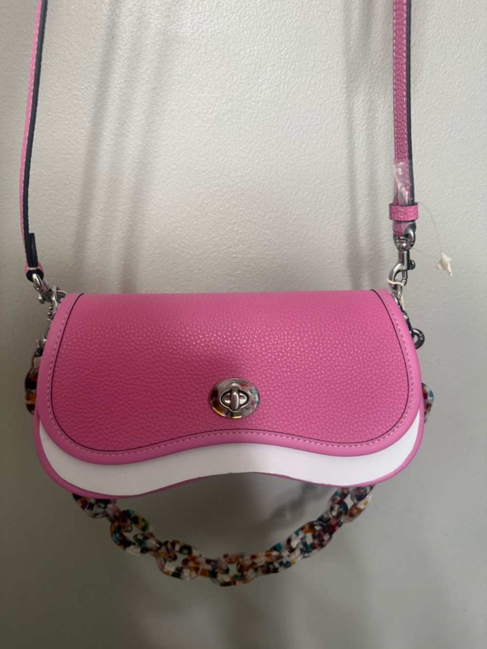 NWOT Coachtopia Wavy Dinky Bag in Bright Magenta